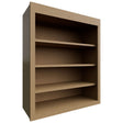 WOS3036 - Wall - Open Shelf - 30 W X 36 H X 12 D - Galaxy Timber