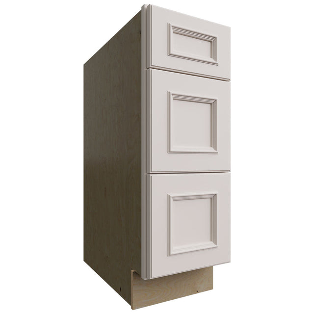 DB12 - Base - 3 Drawers Cabinet - 12 W X 34-1 2 H X 24 D - Imperio Dove