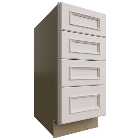 DB15-4 - Base - 4 Drawers Cabinet - 15 W X 34-1 2 H X 24 D - Imperio Dove