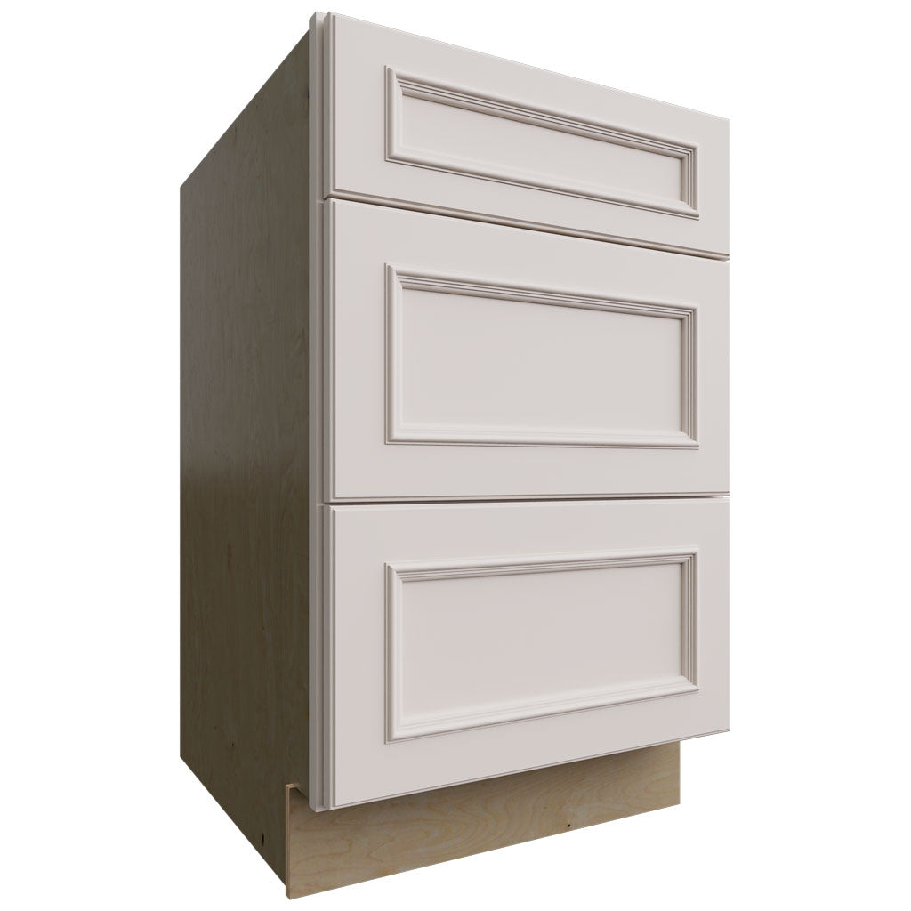 DB21 - Base - 3 Drawers Cabinet - 21 W X 34-1 2 H X 24 D - Imperio Dove