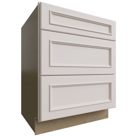 DB27 - Base - 3 Drawers Cabinet - 27 W X 34-1 2 H X 24 D - Imperio Dove