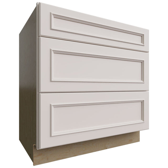 DB33 - Base - 3 Drawers Cabinet - 33 W X 34-1 2 H X 24 D - Imperio Dove