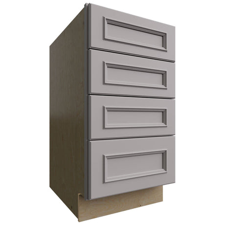 DB18-4 - Base - 4 Drawers Cabinet - 18 W X 34-1 2 H X 24 D - Imperio Nickel