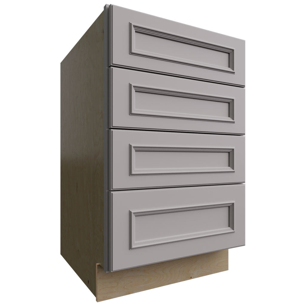 DB21-4 - Base - 4 Drawers Cabinet - 21 W X 34-1 2 H X 24 D - Imperio Nickel