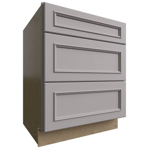 DB27 - Base - 3 Drawers Cabinet - 27 W X 34-1 2 H X 24 D - Imperio Nickel