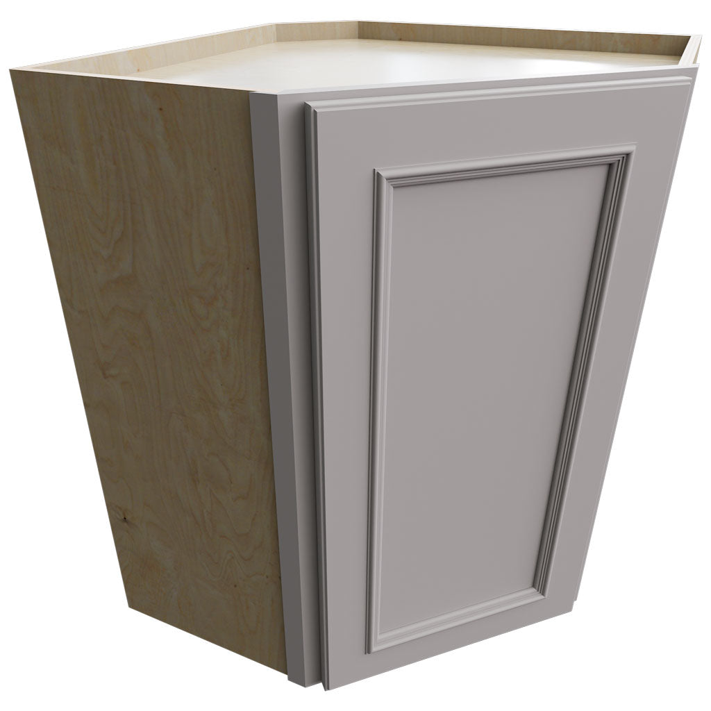 WDC2430 - Wall Corner - Diagonal Cabinet - 24 W X 30 H X 24 D - Imperio Nickel