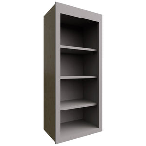 WOS1842 - Wall - Open Shelf - 18 W X 42 H X 12 D - Imperio Nickel