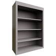 WOS3042 - Wall - Open Shelf - 30 W X 42 H X 12 D - Imperio Nickel