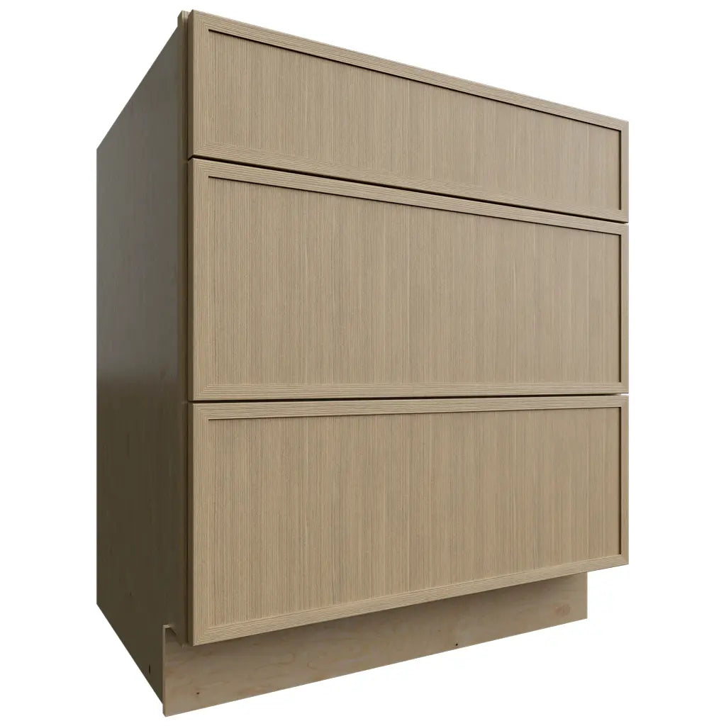 DB30 ( Base | 3 Drawers Cabinet - 30"W X 34-1/2"H X 24"D ) | Luna Desert Oak