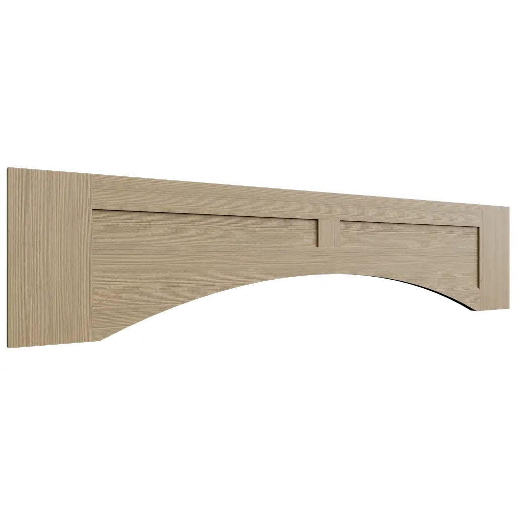 VARP54 ( Wall | Arched Recessed Valance - 54"W X 12"H X 3/4"T ) | Luna Desert Oak