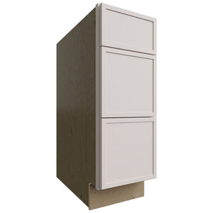 DB12 - Base - 3 Drawers Cabinet - 12 W X 34-1 2 H X 24 D - Luna Dove