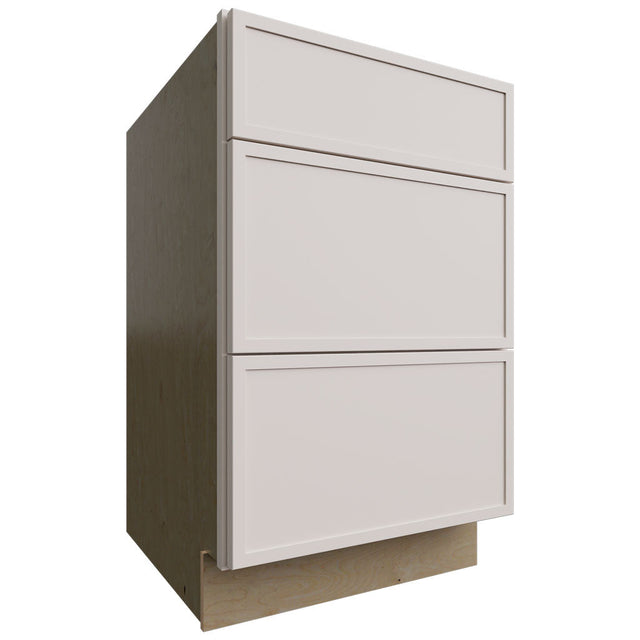 DB21 - Base - 3 Drawers Cabinet - 21 W X 34-1 2 H X 24 D - Luna Dove