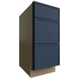 DB15 - Base - 3 Drawers Cabinet - 15 W X 34-1 2 H X 24 D - Luna Indigo