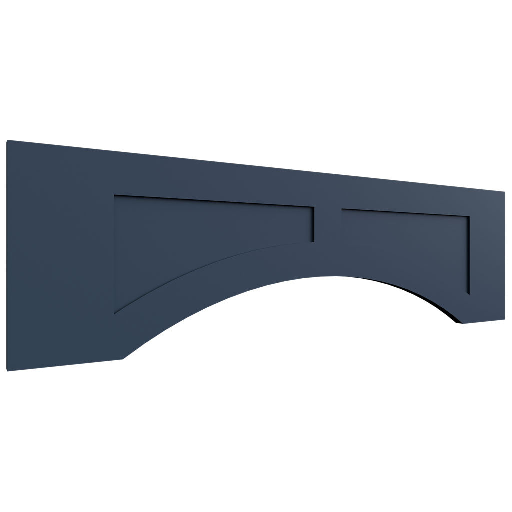 VARP42 - Wall - Arched Recessed Valance - 42 W X 12 H X 3 4 T - Luna Indigo