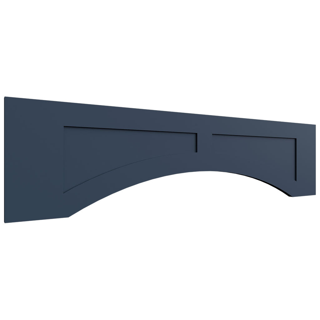 VARP48 - Wall - Arched Recessed Valance - 48 W X 12 H X 3 4 T - Luna Indigo