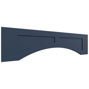 VARP48 - Wall - Arched Recessed Valance - 48 W X 12 H X 3 4 T - Luna Indigo