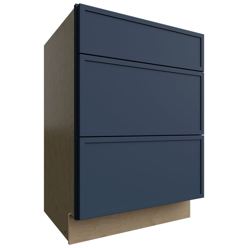 VDB24-34 - Vanity - Drawer Cabinet - 24 W X 34-1 2 H X 21 D - Luna Indigo