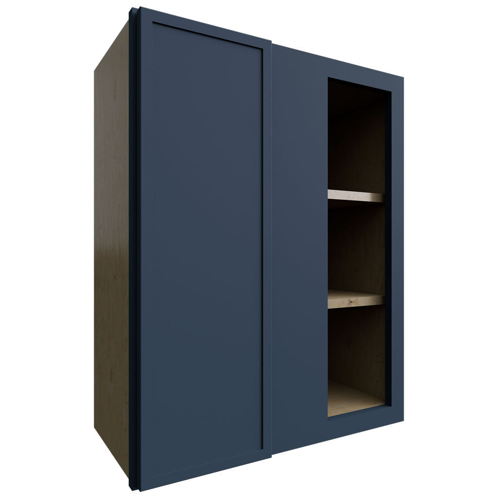 WBC2430 - Wall Corner - Blind Cabinet - 24 W X 30 H X 12 D - Luna Indigo