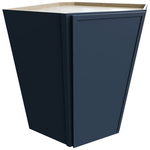 WDC2736 - Wall Corner - Diagonal Cabinet - 27 W X 36 H X 27 D - Luna Indigo