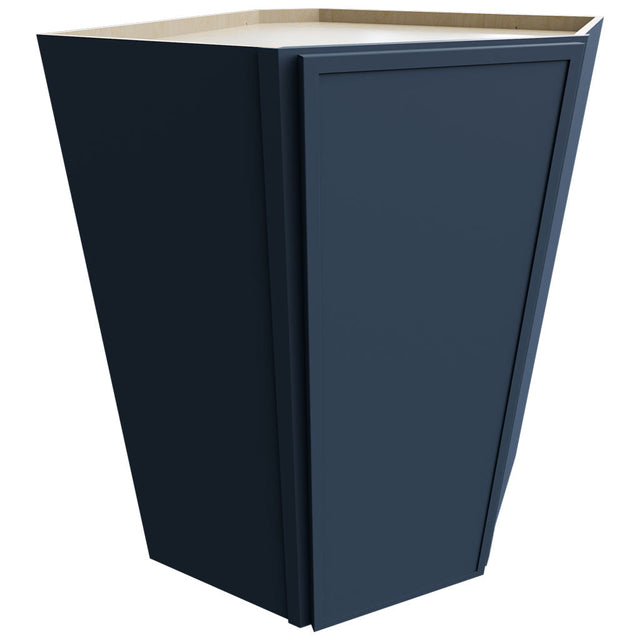 WDC2742 - Wall Corner - Diagonal Cabinet - 27 W X 42 H X 27 D - Luna Indigo