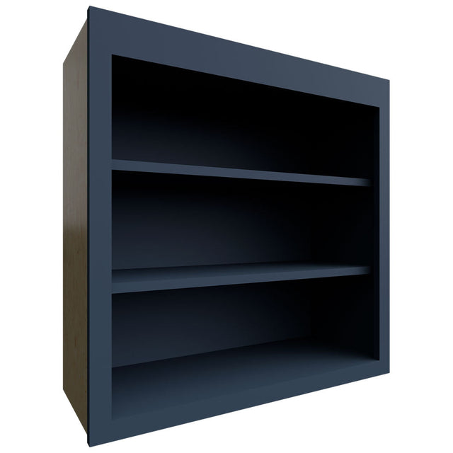 WOS3030 - Wall - Open Shelf - 30 W X 30 H X 12 D - Luna Indigo