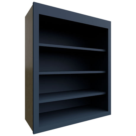 WOS3036 - Wall - Open Shelf - 30 W X 36 H X 12 D - Luna Indigo