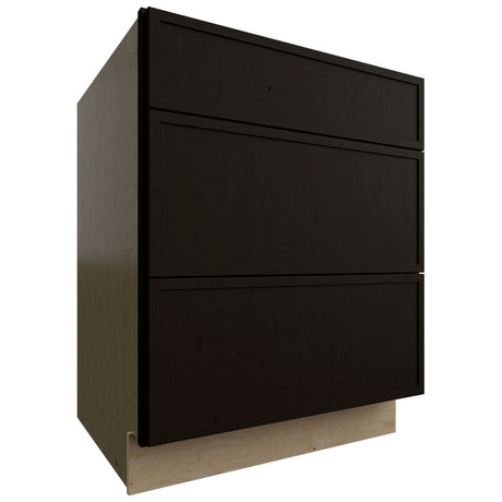 DB27 - Base - 3 Drawers Cabinet - 27 W X 34-1 2 H X 24 D - Luna Kona