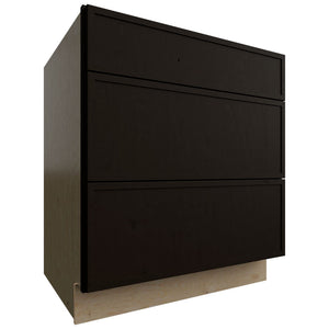 DB30 - Base - 3 Drawers Cabinet - 30 W X 34-1 2 H X 24 D - Luna Kona