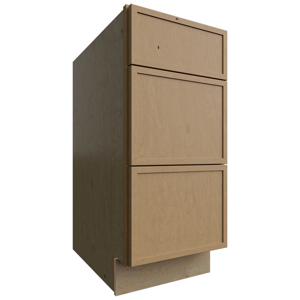 DB15 - Base - 3 Drawers Cabinet - 15 W X 34-1 2 H X 24 D - Luna Timber