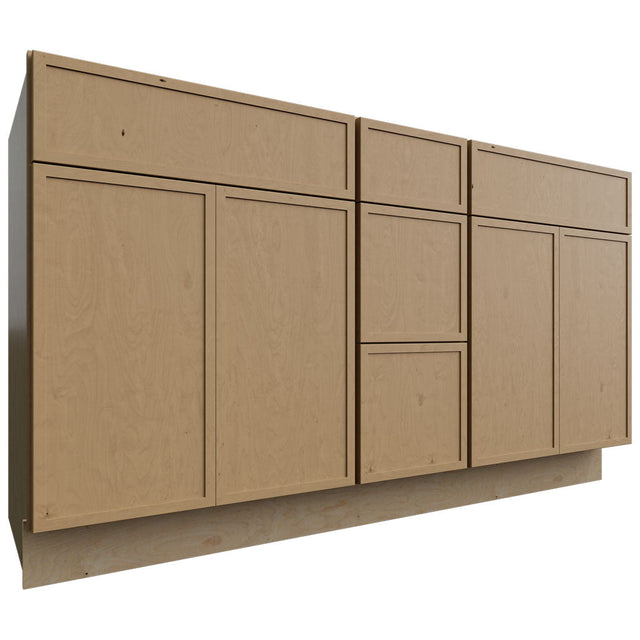 VSD60DOUBLE - Vanity - Combo Cabinet - 60 W X 34-1 2 H X 21 D - Luna Timber