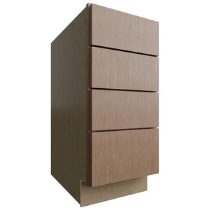 DB15-4 ( Base | 4 Drawers Cabinet - 15"W X 34-1/2"H X 24"D ) | Luxe Canyon Oak