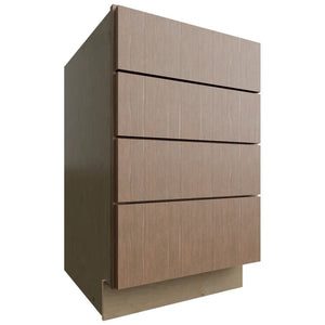 DB21-4 ( Base | 4 Drawers Cabinet - 21"W X 34-1/2"H X 24"D ) | Luxe Canyon Oak