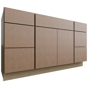 VSD60SINGLE ( Vanity | Combo Cabinet - 60"W X 34-1/2"H X 21"D ) | Luxe Canyon Oak