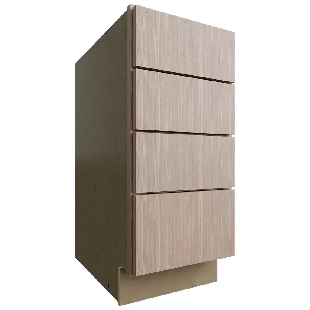DB15-4 ( Base | 4 Drawers Cabinet - 15"W X 34-1/2"H X 24"D ) | Luxe Desert Oak