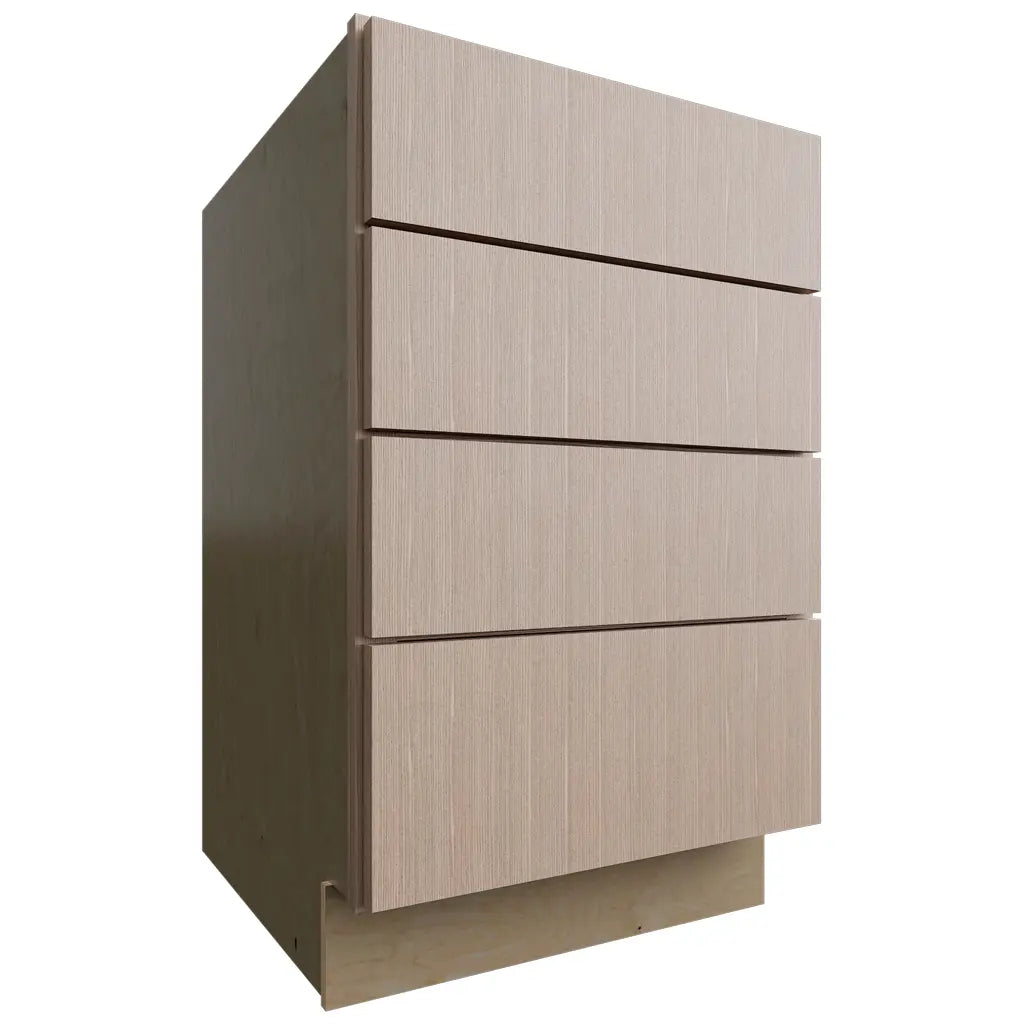 DB21-4 ( Base | 4 Drawers Cabinet - 21"W X 34-1/2"H X 24"D ) | Luxe Desert Oak