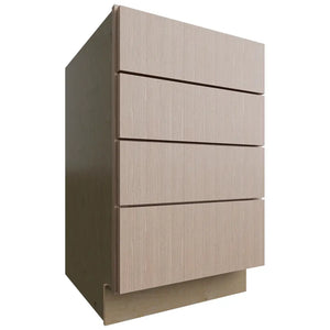 DB21-4 ( Base | 4 Drawers Cabinet - 21"W X 34-1/2"H X 24"D ) | Luxe Desert Oak