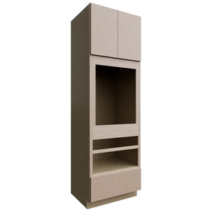 OC3396D ( Tall | Oven Cabinet Double - 33"W X 96"H X 24"D ) | Luxe Desert Oak