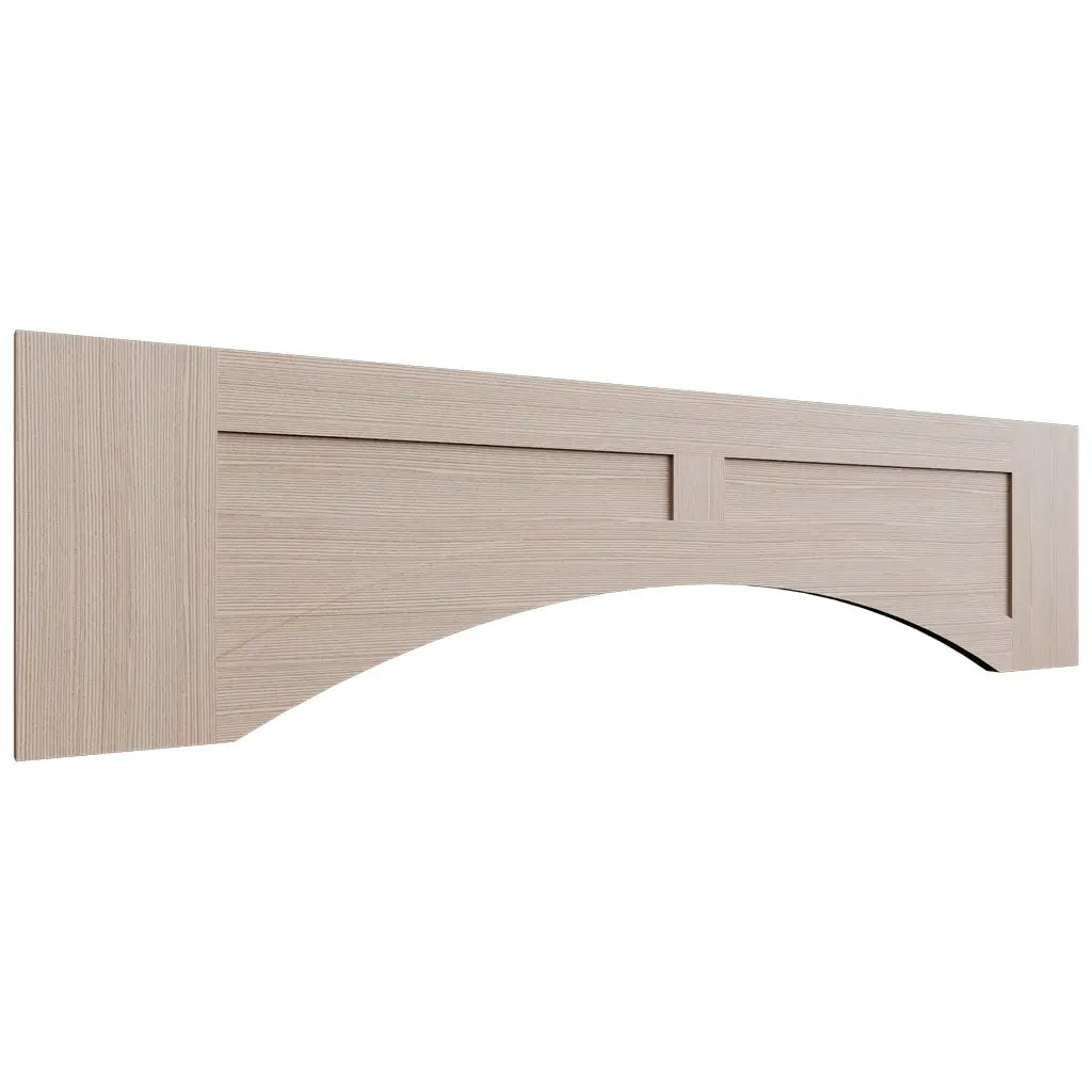 VARP48 ( Wall | Arched Recessed Valance - 48"W X 12"H X 3/4"T ) | Luxe Desert Oak