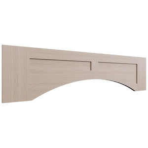 VARP48 ( Wall | Arched Recessed Valance - 48"W X 12"H X 3/4"T ) | Luxe Desert Oak