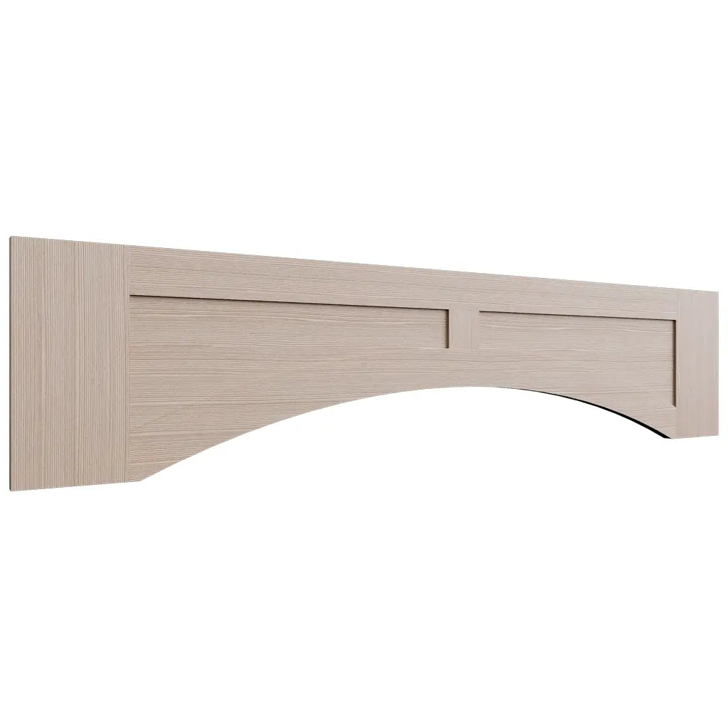 VARP54 ( Wall | Arched Recessed Valance - 54"W X 12"H X 3/4"T ) | Luxe Desert Oak