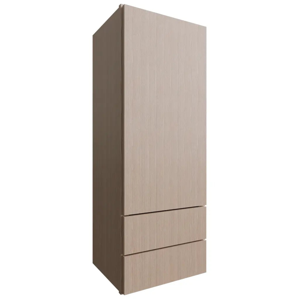 WD1848 ( Wall | Drawer Cabinet - 18"W X 48"H X 15"D ) | Luxe Desert Oak