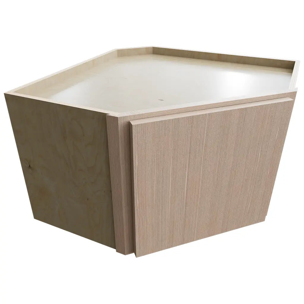 WDC2415 ( Wall Corner | Diagonal Cabinet - 24"W X 15"H X 24"D ) | Luxe Desert Oak