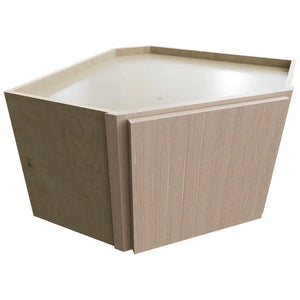 WDC2415 ( Wall Corner | Diagonal Cabinet - 24"W X 15"H X 24"D ) | Luxe Desert Oak