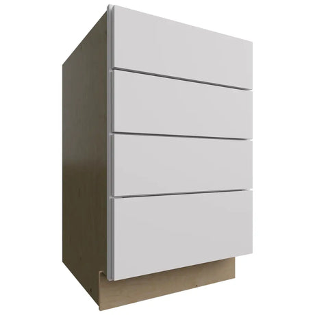 DB21-4 - Base - 4 Drawers Cabinet - 21 W X 34-1 2 H X 24 D - Luxe Frost