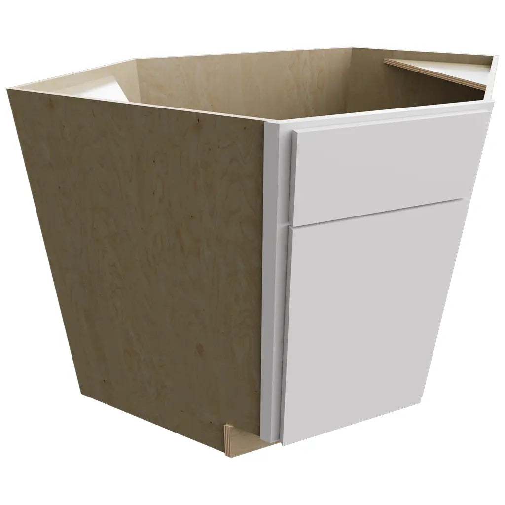DSB36 - Base Corner - Diagonal Sink Cabinet - 36 W X 34-1 2 H X 36 D - Luxe Frost