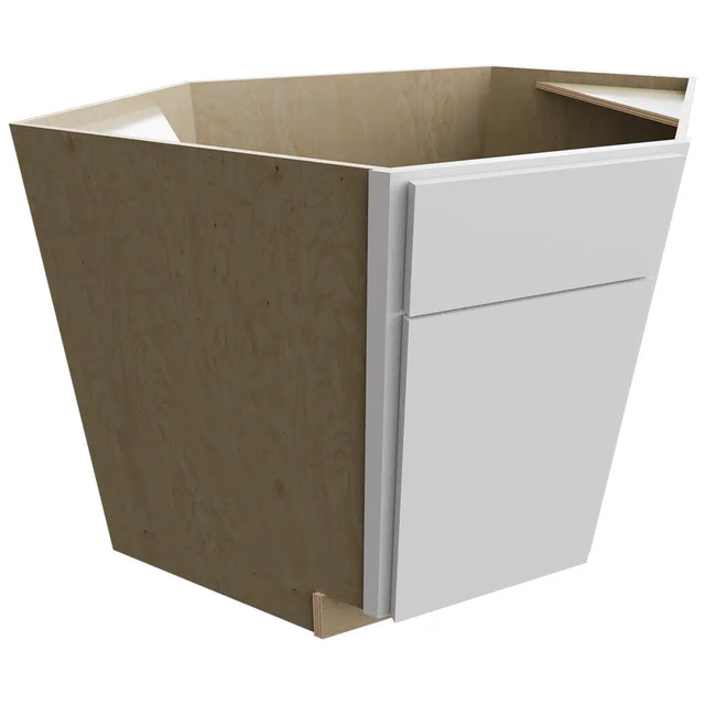 DSB36 - Base Corner - Diagonal Sink Cabinet - 36 W X 34-1 2 H X 36 D - Luxe Frost