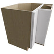 LSB33 - Base Corner - Lazy Susan Cabinet - 33 W X 34-1 2 H X 33 D - Luxe Frost
