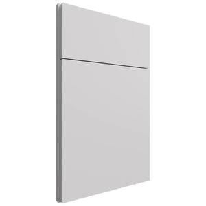 Luxe Frost ( Birch | Plain Cut [ Full Overlay • Satin • Painted ] - 10' X 10' Kitchen Cabinet ) | Assembled In USA