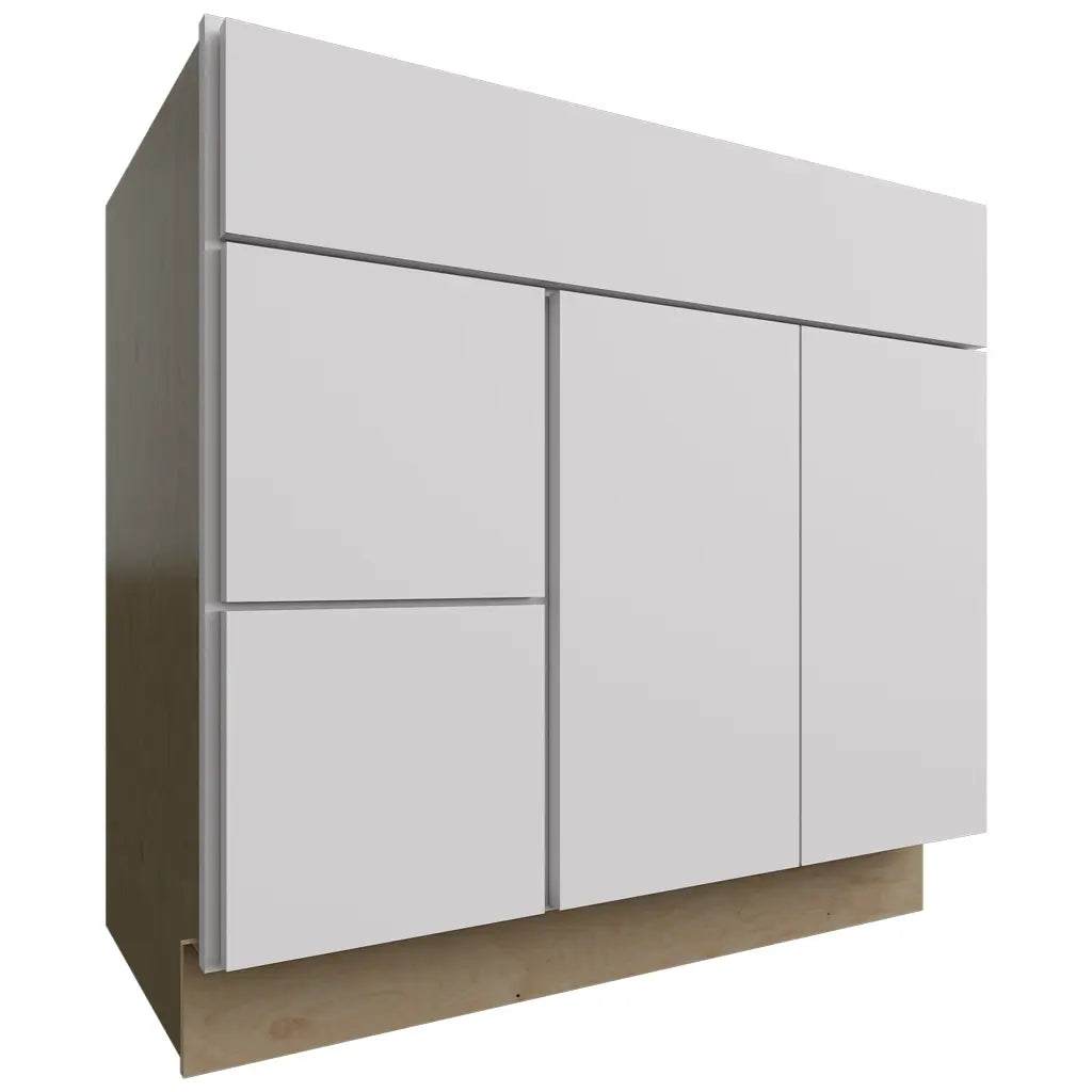 VSD36DL - Vanity - Combo Cabinet - 36 W X 34-1 2 H X 21 D - Luxe Frost