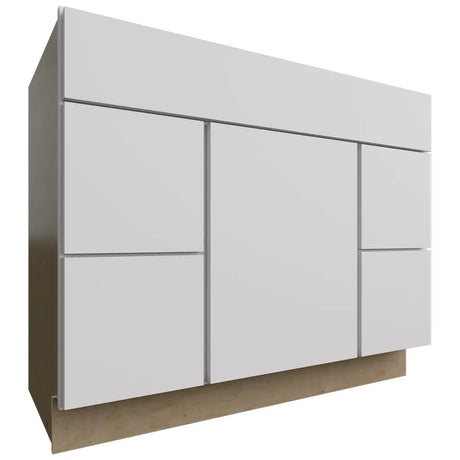 VSD42 - Vanity - Combo Cabinet - 42 W X 34-1 2 H X 21 D - Luxe Frost